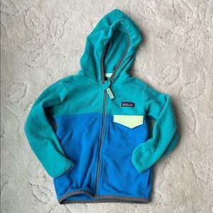 Patagonia Kids' Teal and Blue Zip-Up Hoodie
